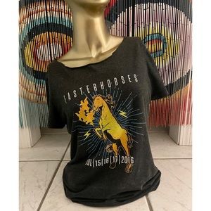 2016 Faster Horses Festival 🐎 Custom Off the Shoulder Tee